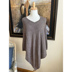 Brown Cashmere Poncho